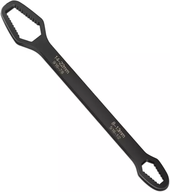 Double End Multifunctional Universal Wrench,8Mm-22Mm Self-Tightening Lazy Wrench