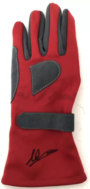 Andy Wallace Hand Signed Red Racing Glove Le Mans Autograph Jaguar, Bentley