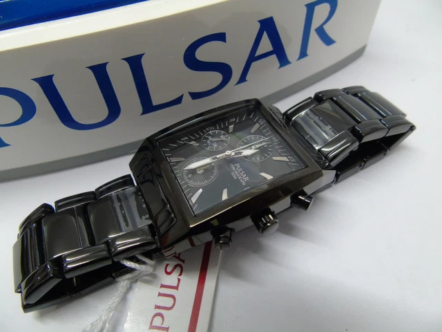 PULSAR BY SEIKO YM92-X082 MENS ION PLATED CHRONOGRAPH *EX-DISPLAY