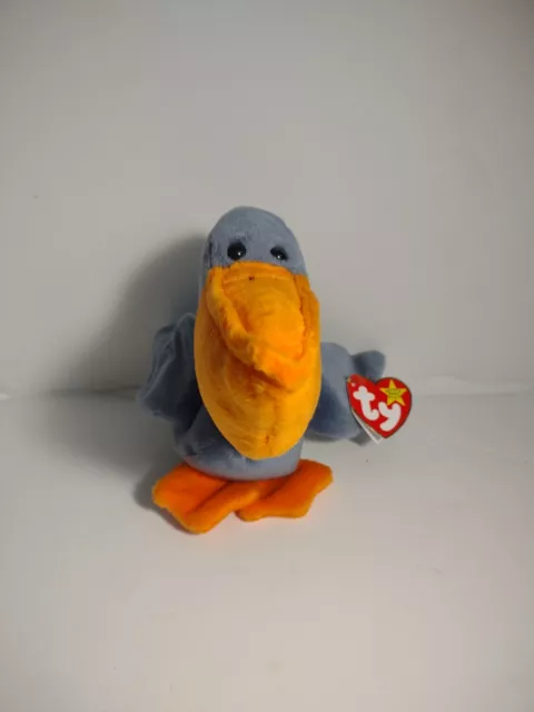 ⚡Ty Beanie Baby "Scoop the Pelican" Retired RARE MINT Condition Tag Errors⚡