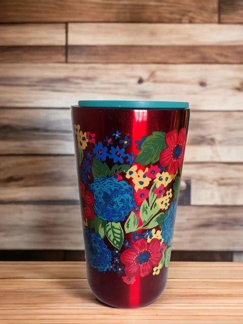 Travel Mug  The Pioneer Woman Lid Stainless Steel Thermos  Coffee Tea cup 16 Oz