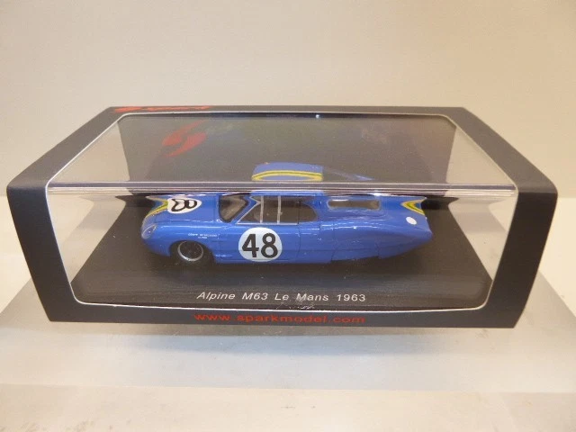 Alpine M63 Le Mans 1963 #48 – Spark 1/43, Miniature Neuve, Endurance