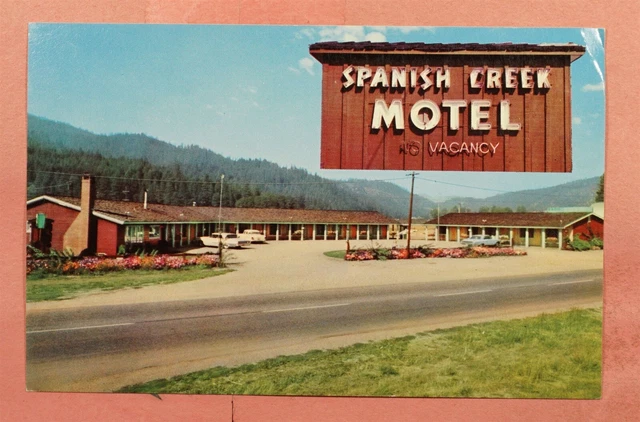 Circa 1960'S Postcard Spanish Creek Motel Quincy California Ca
