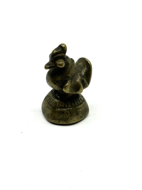 Hintha Burma Antique Burmese Bronze Opium Weight Vtg Brahmani Duck Bird 3 (B)