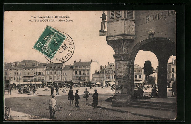 CPA Pont-a-Mousson, Place Duroc 1911