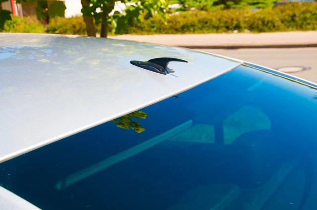 Antenne Décorative Pour Toit De Voiture - 13 Cm, Noir, Plastique, Style Factice Pour Personnalisation