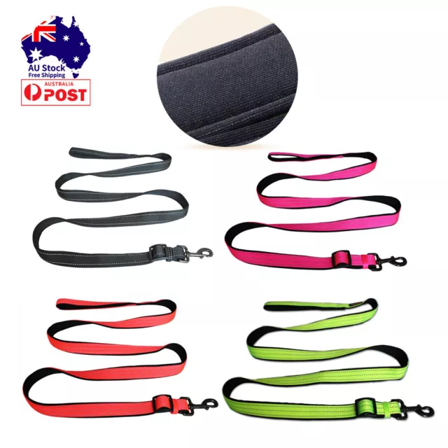 2M Pet Dog Nylon Leash Traffic Lead with Handle Reflective Walking Adjustable