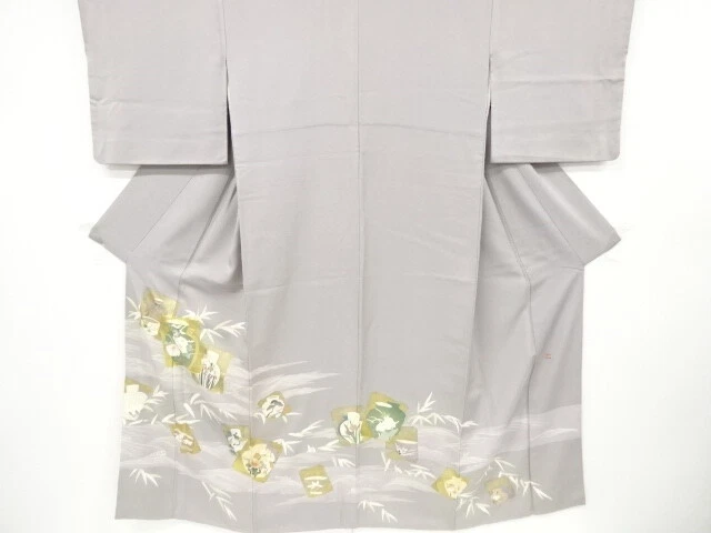 6035276: Japanese Kimono / Vintage Iro-Tomesode / Embroidery / Floral Plants / A