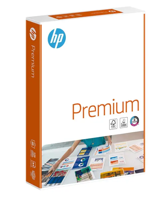 HP Premium Druckerpapier CHP852 - 90 g, DIN-A4, 500 Blatt, weiß, Extraglatt