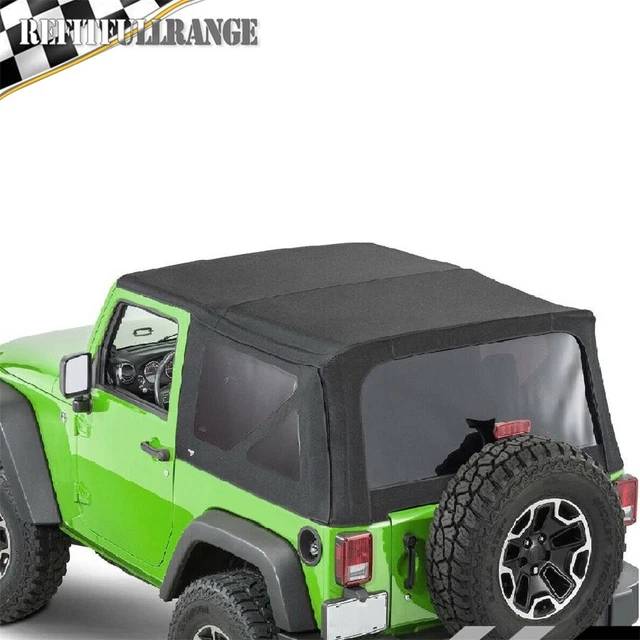 REPLACEMENT SOFT TOP Tinted Rear Windows For 2007 2008 2009 Jeep