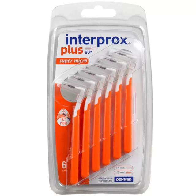 Interprox plus Interdentalbürsten orange super micro 6er Packung