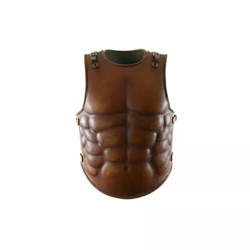 Roman Leather Breastplate Greek Medieval Cuirass Muscle Body Armor Larp Cosplay