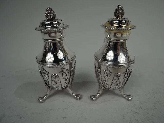 Tiffany Salt & Pepper Saliera e Pepiera 9835 Antico Vittoriano Americana Argento