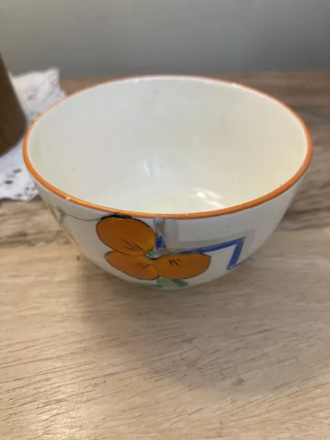 A pretty Clarice Cliff Honeyglaze Wilkinson bowl / Pot. Please see Listing. 3