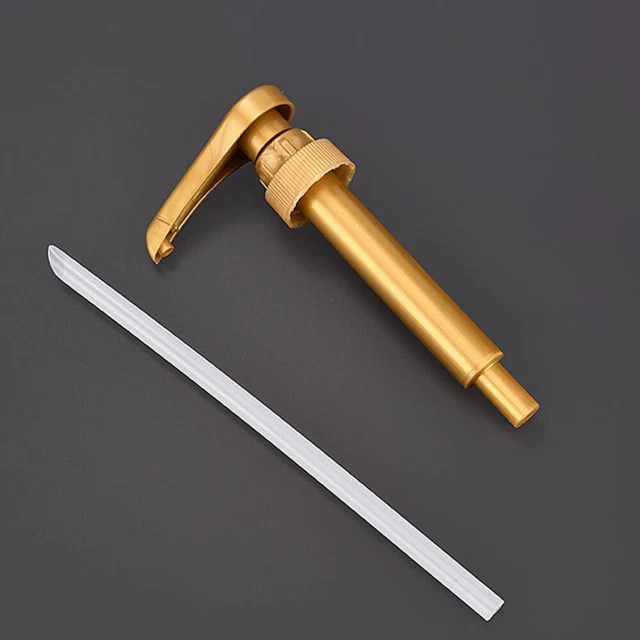 8 pz pompa sciroppo d'oro dispenser sapone a mano pompa sciroppo caffè