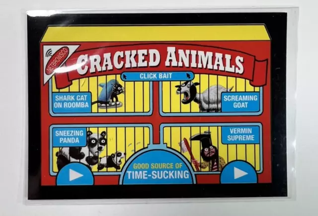 Wacky Package Cracked Animals 50th Anniversary RED LUDLOW #'d 09/25