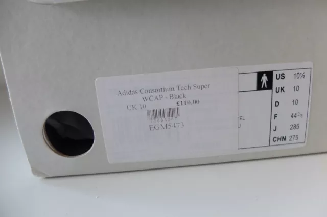 Adidas consortium tech super WCAP UK10 stampa leopardata nero giallo originali in perfette condizioni 4