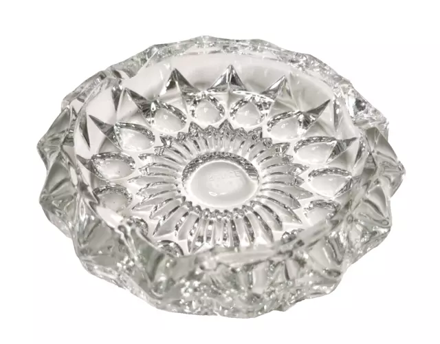 Glas Schale Aschenbecher signiert France Glass Crystal Kristallglas TOP ZUSTAND