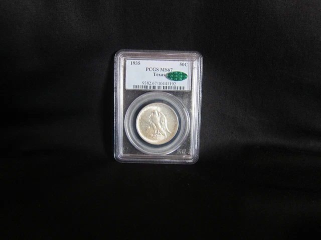 1935 TEXAS COMMEMORATIVE Half Dollar 50c, PCGS MS 67 - Original