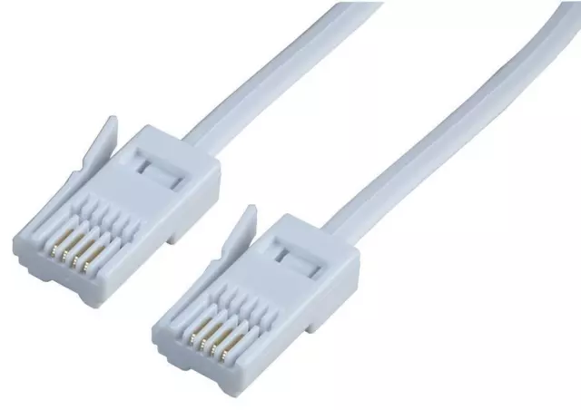 PRO SIGNAL - UK Plug to Plug (431A) Telephone Lead, 3m