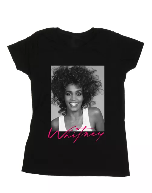 Whitney Houston Smile Photograph officiel Femmes Dames T-shirt