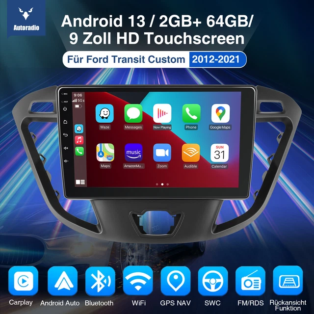 Ford Transit Courier CarPlay Android 13 | 2018 t/m 2019 | 9 INCH - Online Radio