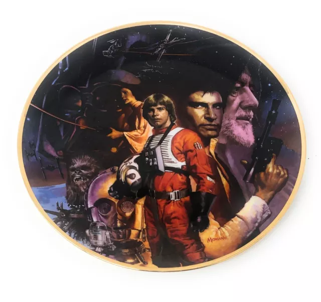 Star Wars Hamilton Collection Trilogy 9 1/4" Plate 1992 Morgan