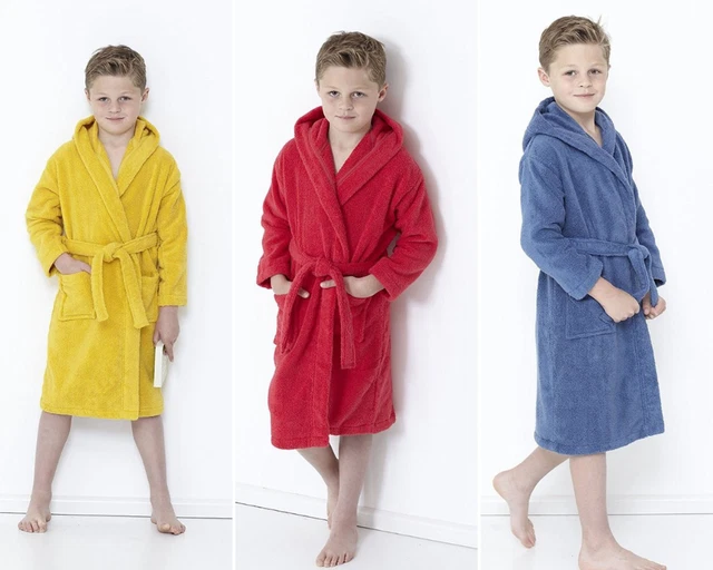 Bambini Ragazze 100% Cotone Egiziano Abito Da Bagno Spugna Asciugamani Bambini Accappatoi