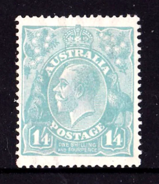 Australia 1920 King George V 1/4d Greenish-Blue Single Crown Watermark MH