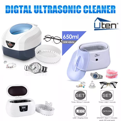 Ultrasound Cleaner Digital Timer Ultrasonic Jewelry Glasses Large Tank Capacity