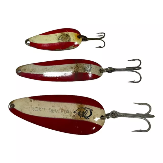 VINTAGE FISHING LURES- dardevle, red eye, assorted $10.50 - PicClick
