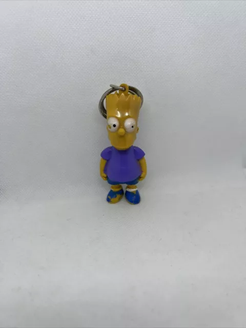 Vintage 1990 Bart Simpson Keychain  matt Groening