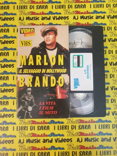 VHS film cartonata MARLON BRANDO IL SELVAGGIO DI HOLLIWOOD n.15 (F258) no dvd