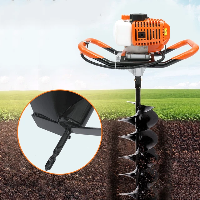 52CC 2Stroke Earth Ground Auger Digging Machine Gas Powered Post Hole Digger
