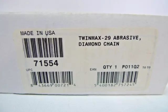 ICS TWINMAX-29 ABRASIVE CHAIN 12IN - 30cm 71554 Diamant Sägekette 3
