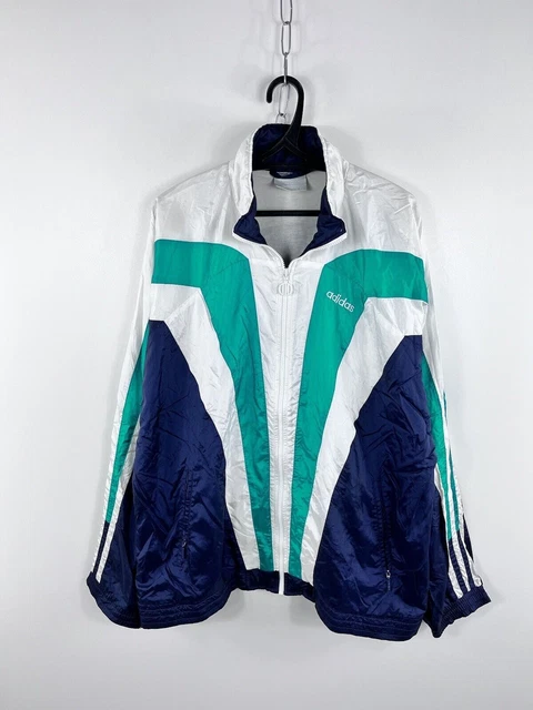 Green and hotsell blue adidas jacket