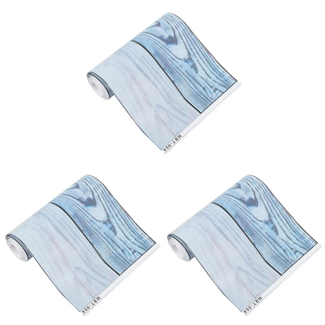 Pegatinas pegajosas para piso de garaje de 3 rollos pegajosas para grano de madera