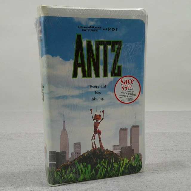 DREAMWORKS ANTZ VHS 1998 Sealed Animated Family Movie Woody Allen