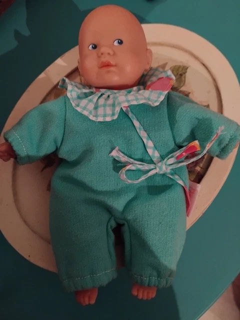 ADORABLE BB Corolle vintage/MINI CÂLIN TURQUOISE/Corps souple/20cm/Nf