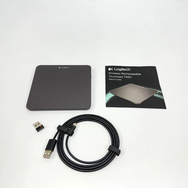 LOGITECH RECHARGEABLE WIRELESS Touchpad T650 Unifying Receiver 124.95