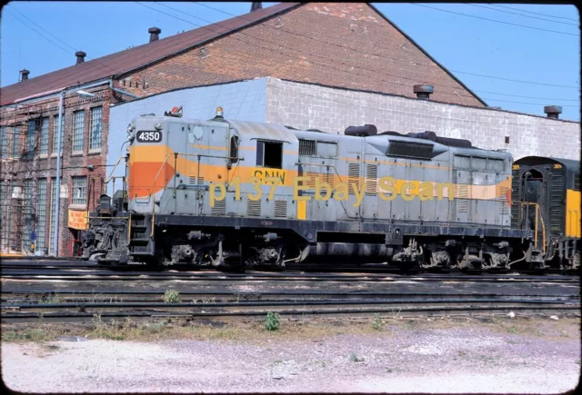 CNW Chicago & North Western ex QNSL PNC 4350 ORIGINAL 1976 Kodachrome Slide