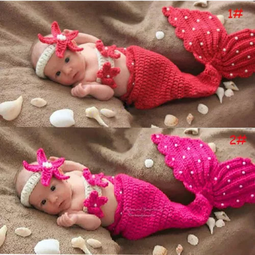 Newborn Baby Girls Boys Crochet Knit Costume Photography Photo Props Outfit US