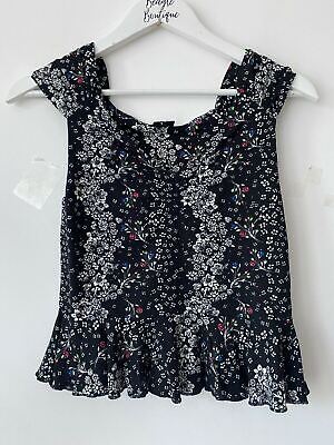 River Island Ditsy Floral Sleeveless Top Size 8