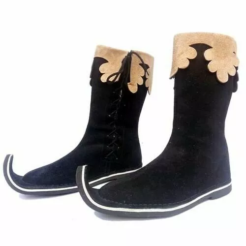 Cuir Renaissance Foire Chevalier Médiéval Pirate Warrior Bottes Best Cadeau pour