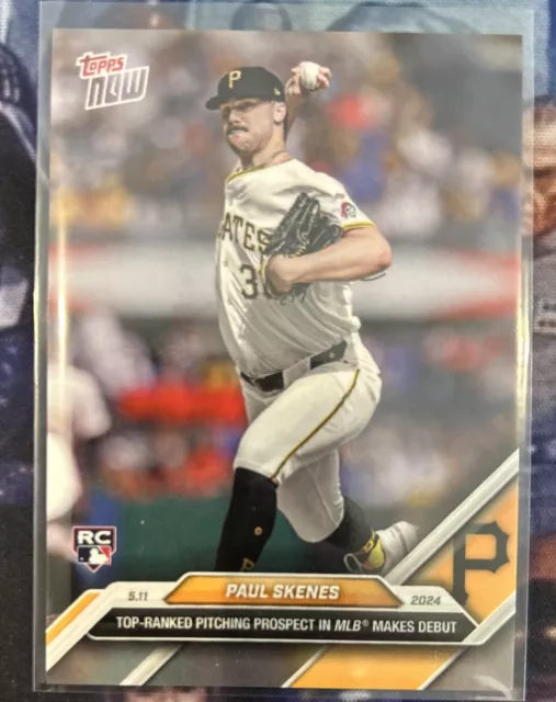 PAUL SKENES Carta 2024 MLB TOPPS NOW 179 DEBUTTO RC Pirates EUR 15,76 PicClick IT