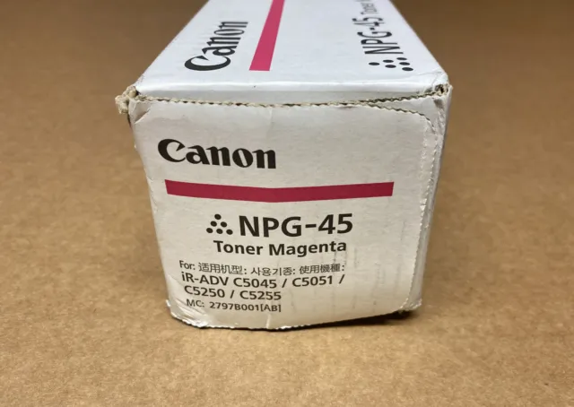 Genuine Canon NPG-45 TG45 GPR30 Magenta Toner iR C5045 C5051 C5250 C5255 BNIB 3