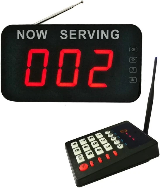 Wireless Queue Calling System Take a Number System Waiting Number Pager Customer