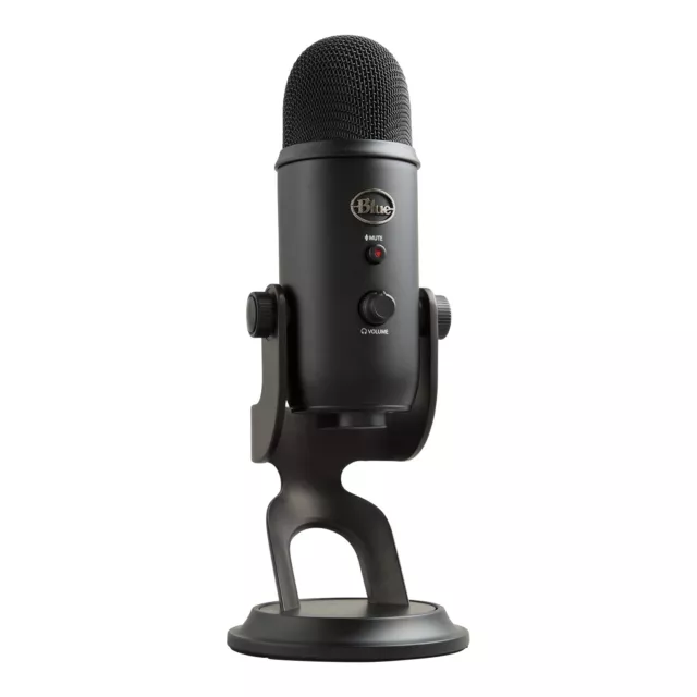 Mikrofon Blue Yeti USB Aufnahmen Streaming Gaming Podcast Schwarz Plug+Play NEU