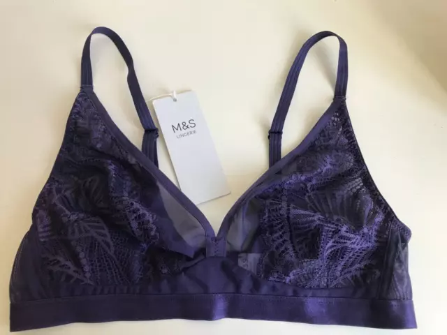 MARKS & SPENCER £18 All-Over Fleur Lace Underwired Balcony Bra M&S 2756  £7.97 - PicClick UK
