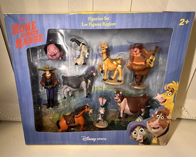 DISNEY HOME ON The Range Figure Figurine Set Cows Cowboy PVC Figures